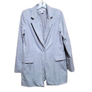 Rachel Zoe Women's Gray Blazer Jacket With Pockets  Size Medium